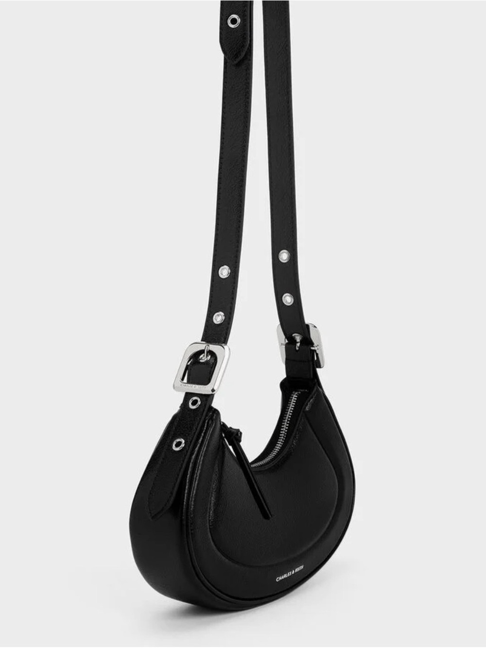 Charles & Keith Petra Shoulder Bag - Black // NWOT - Picture 8 of 14